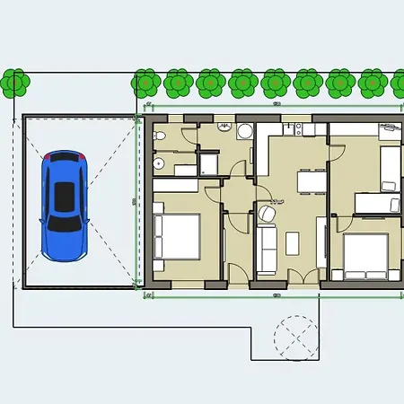 Pod Lipou - Samostatny Objekt - Carport Апартаменты Яромерж