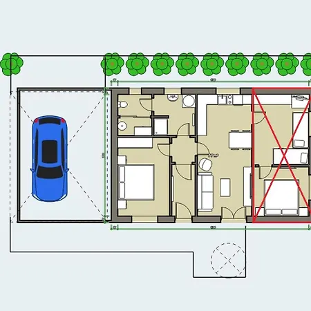 Апартаменты Pod Lipou - Samostatny Objekt - Carport